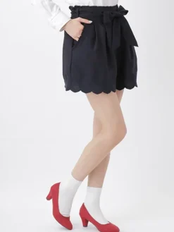 earth music&ecology Embroided Hem Culottes