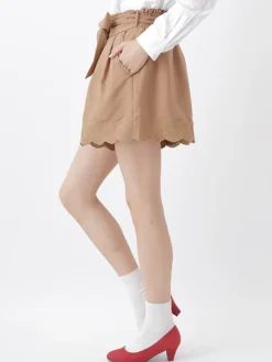 earth music&ecology Embroided Hem Culottes