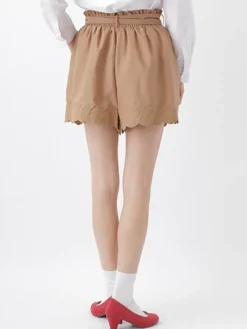 earth music&ecology Embroided Hem Culottes