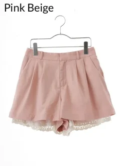 earth music&ecology Laced Hem Shorts