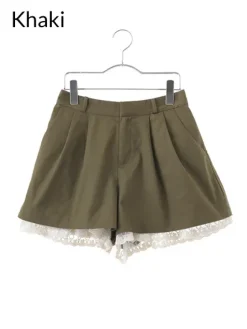 earth music&ecology Laced Hem Shorts