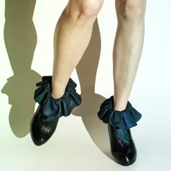 ERIMAKI SOX Erimaki Collar Tartan Checkered Socks