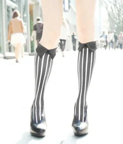 ERIMAKI SOX Stripe Bias High Socks