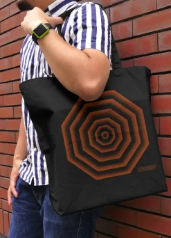 Evangelion A.T. Field Large Tote Bag Black