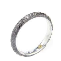 Evangelion Silver Black Moon Ring