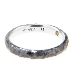 Evangelion Silver Black Moon Ring