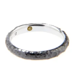 Evangelion Silver Black Moon Ring