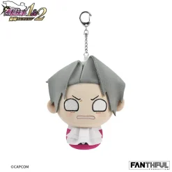 Fanthful Ace Attorney Investigations Plushie Keychain Miles Edgeworth (Damage)
