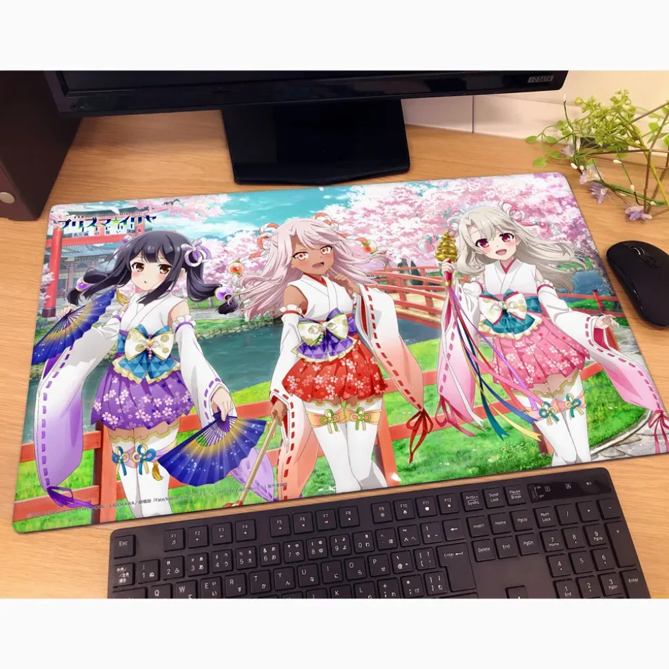 Fate/kaleid liner Prisma Illya: Licht - The Nameless Girl Rubber Mat Illya & Miyu & Chloe: Shrine Maiden Ver.
