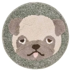 Fluffy Animals Round Mat Collection