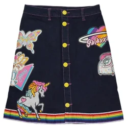 galaxxxy Neo 70's Patch Skirt