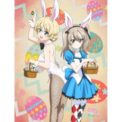 Girls und Panzer Das Finale B2 Tapestry Darjeeling & Alice Shimada: Bunny Ver.