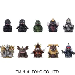 Godzilla Soft Vinyl Puppet Mascot 3 Box Set