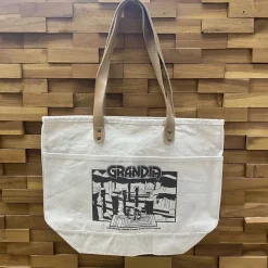 Grandia End of the World Leather Handle Tote Bag