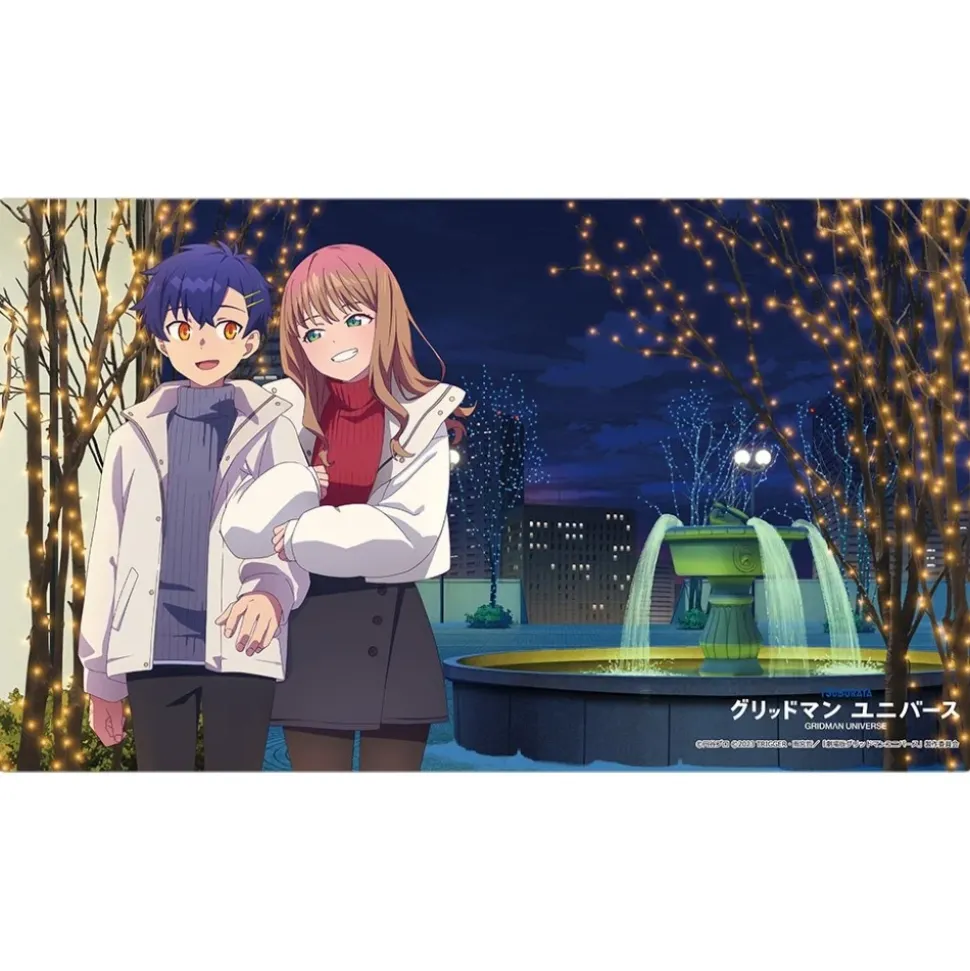 Gridman Universe Rubber Mat Yomogi Asanaka & Yume Minami: Winter Date Ver.