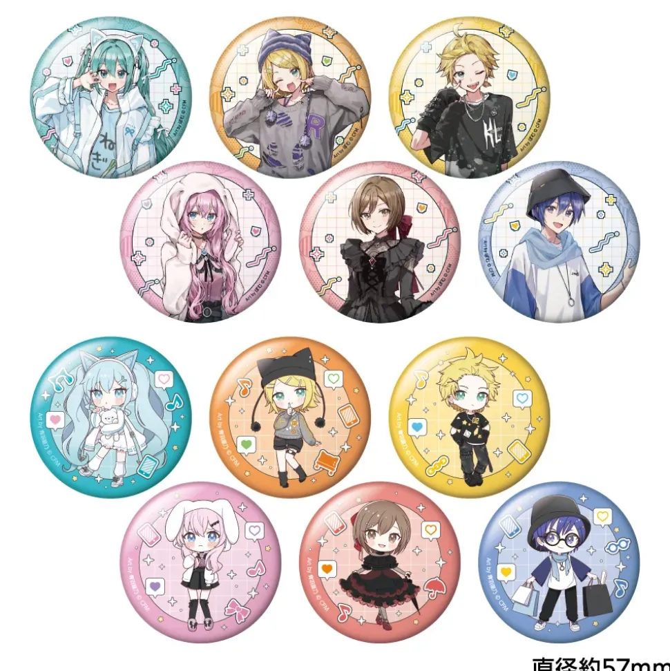 Hatsune Miku Don Quijote Fair 2025 Trading Tin Badge Akiba Culture Fashion Ver. Box Set