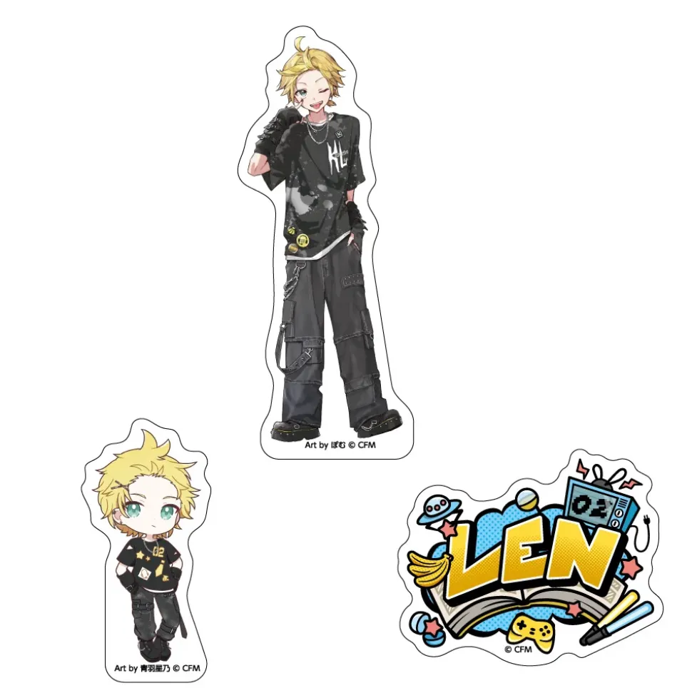 Hatsune Miku Don Quijote Fair 2025 Sticker Set of 3 Kagamine Len: Akiba Culture Fashion Ver.