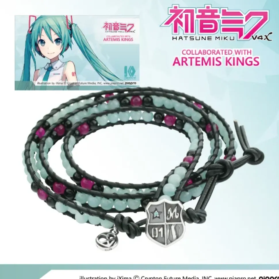 Hatsune Miku Leather Wrap Bracelet
