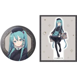 Hatsune Miku x SOLWA Bit Big Tin Badge & Sticker Set