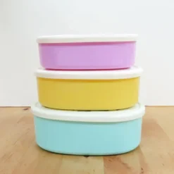 Hello Marche Botanical Series Elliptical Lunch Box 3-Piece Set