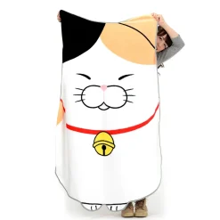 Hige Manjyu Diecut Cat Blankets