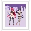 High School DxD Hero Reproduction Art Print Rias Gremory & Akeno Himejima: Black Nurse Ver.