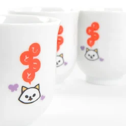 Hitokoto Animal Tea Cups (Cat)