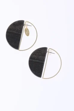 Honey Salon Acrylic Round Earrings