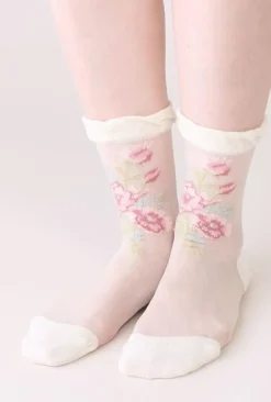 Honey Salon Bouquet Socks