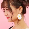 Honey Salon Daisy Hoop Earrings
