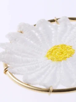 Honey Salon Daisy Hoop Earrings