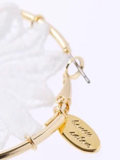 Honey Salon Daisy Hoop Earrings