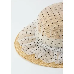 Honey Salon Dot Tulle Boater