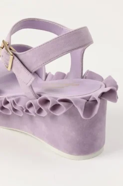 Honey Salon Frilly Sandals (Lavender)