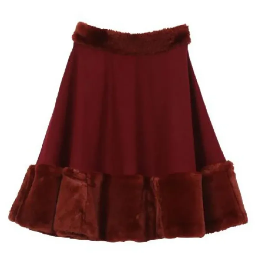 Honey Salon Fur Combi Skirt