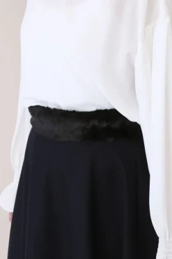 Honey Salon Fur Combi Skirt