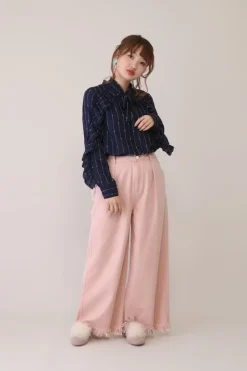 Honey Salon Fur Pocket Wide Pants