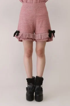 Honey Salon Lamé Knit Shorts