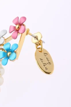 Honey Salon Petite Flower Pearl Earrings