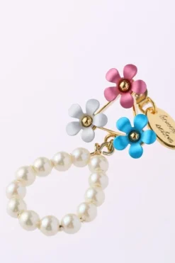 Honey Salon Petite Flower Pearl Earrings