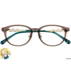 Honkai: Star Rail Collaboration Aventurine Model Glass Frame w/ Original Eyeglass Case & Cleaning Cloth Set