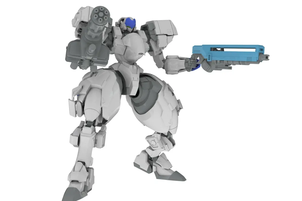 5inch Mechanism Powerdolls 2 X-4+C (PDF-C701) Armored Assault Infantry 1/48 Scale Plastic Model Kit (Re-run)