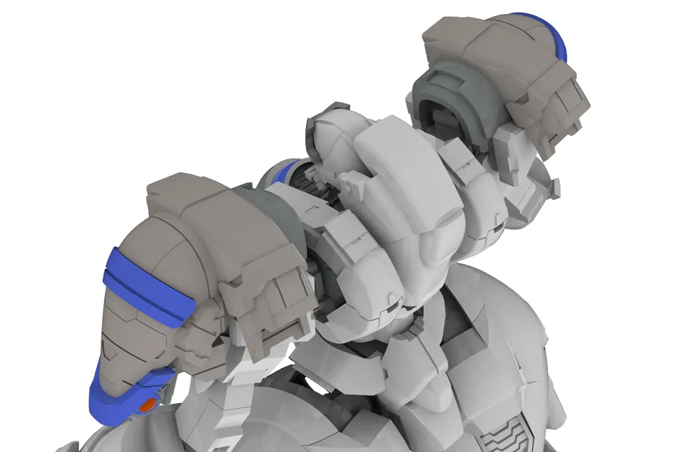 5inch Mechanism Powerdolls 2 X-4RR (PDFR-R807) Armored Search Infantry 1/48 Scale Plastic Model Kit (Re-run)