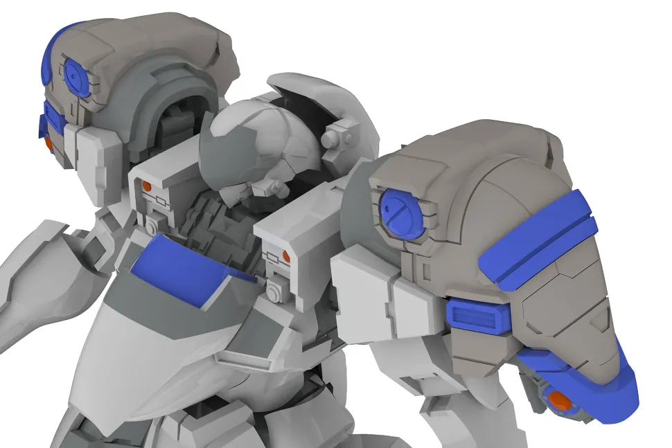 5inch Mechanism Powerdolls 2 X-4RR (PDFR-R807) Armored Search Infantry 1/48 Scale Plastic Model Kit (Re-run)