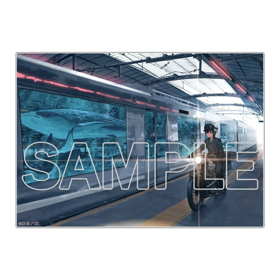 Kino's Journey: The Beautiful World 25th Anniversary Acrylic Illustration Plate C Station