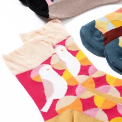 KOTORITACHI Short Crew Java Sparrow Socks