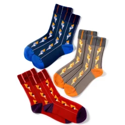 KOTORITACHI Short Crew Stripes & Cockatiel Socks