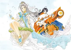 Kousuke Fujishima Signed Limited Edition Framed Oh My Goddess! Primagraphie Art Print: Where the Gods Are