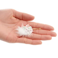 Le cocone Fur Ribbon Hair Pin