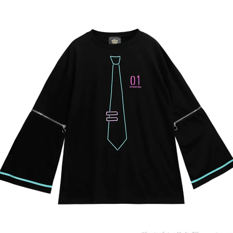 LISTEN FLAVOR 2022 Hatsune Miku Collaboration Hatsune Miku Zip Sleeve Top (Re-run)
